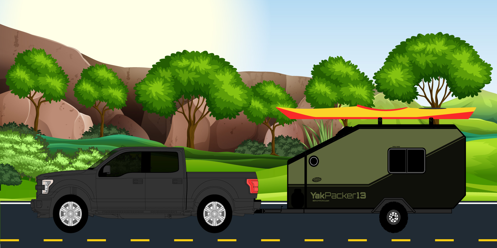Nomads Campers - Yak Packer 13 - concept art driving